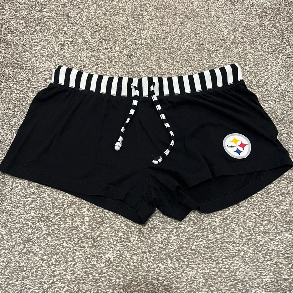 🌴Women’s NFL Team Apparel Pittsburgh Steelers Sleepwear Sleep Shorts
